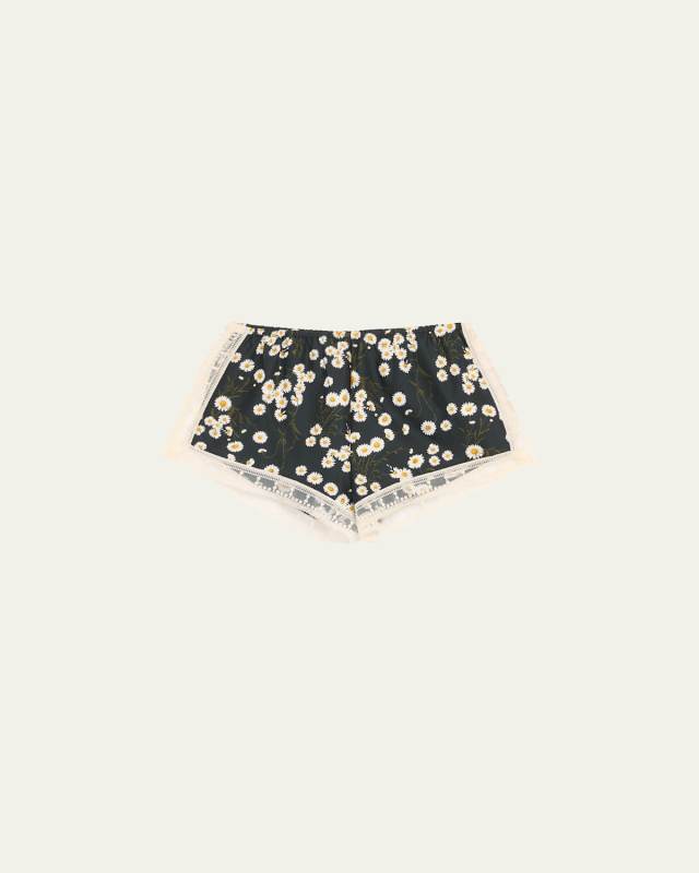 Moi Floral-Print Twill Shorts